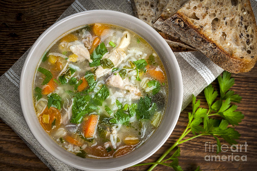 Chicken soup  1 Photograph by Elena Elisseeva
