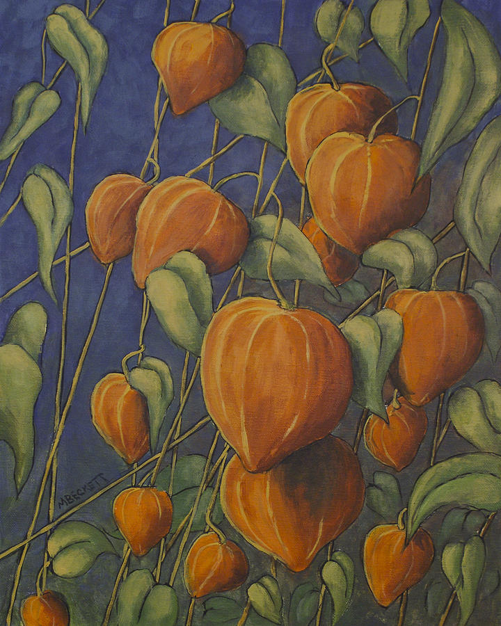 Flower Painting - Chinese Lanterns by Michael Beckett