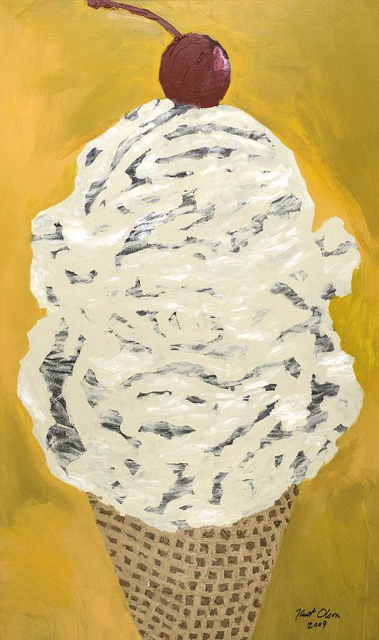 Ice Cream Painting - Swirly by Kurt Olson