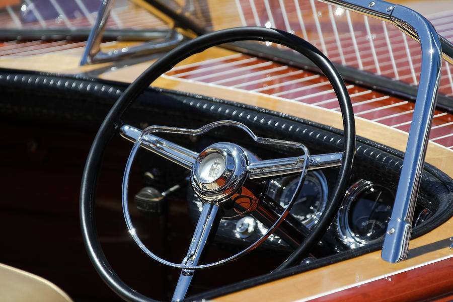 Chris Craft Steering Wheel use discount code SGVVMT at check out Photograph by Steven Lapkin