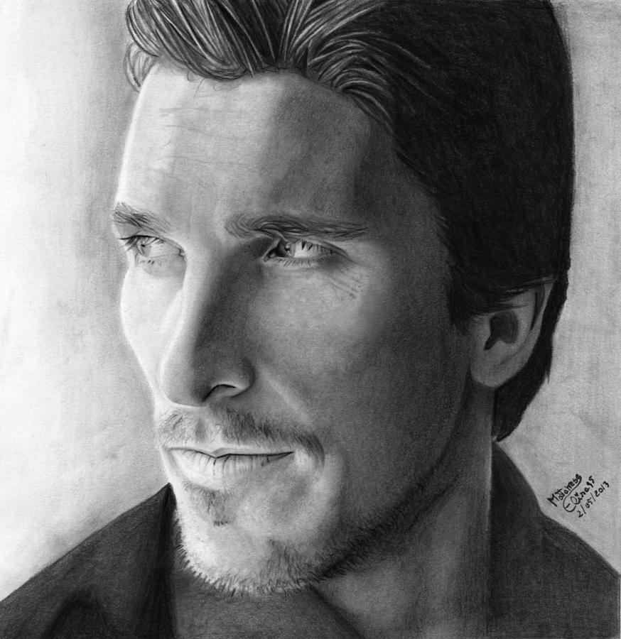 Christian Bale #2 Drawing by Elisa Matarrese