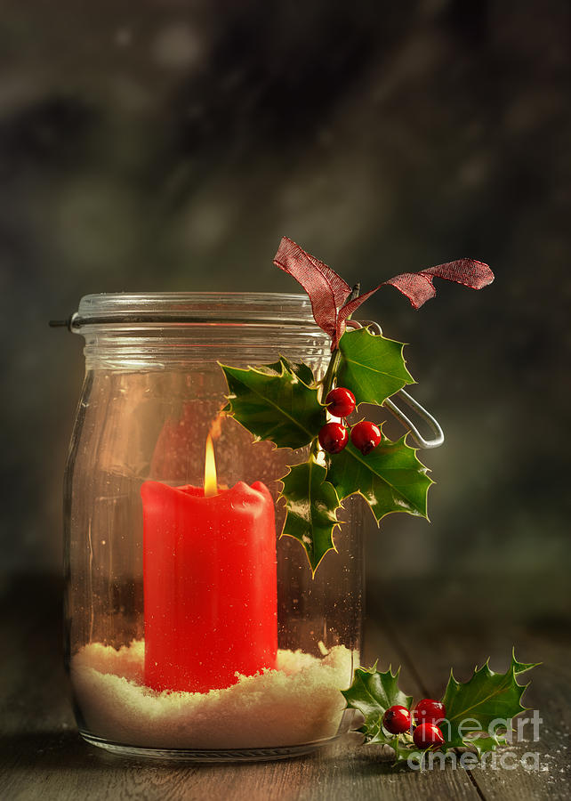 Christmas Photograph - Christmas Candle #2 by Amanda Elwell