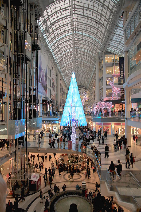 Christmas Shopping in Toronto #2 Photograph by Valentino Visentini
