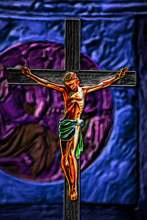 Christs Crucifixion  #2 Painting by Bruce Nutting