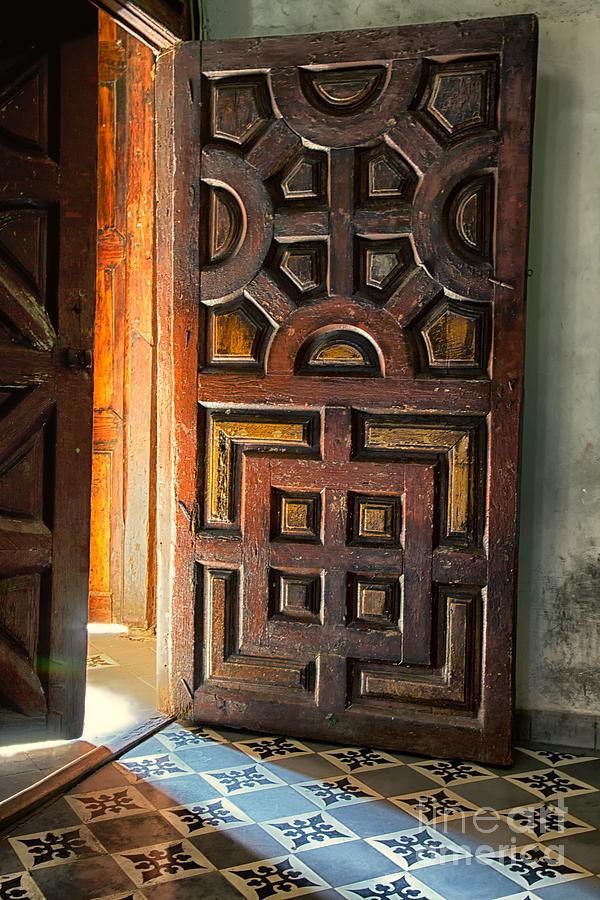 Door Photograph - Church Entrance in San Miguel de Allende #2 by Nicola Fiscarelli