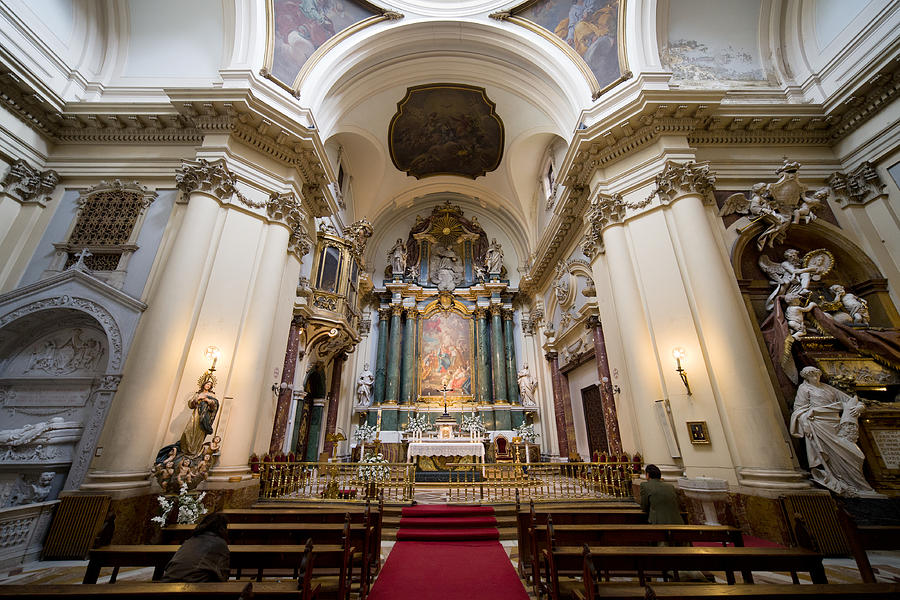 Church of Santa Barbara Interior in Madrid #2 Photograph by Artur Bogacki