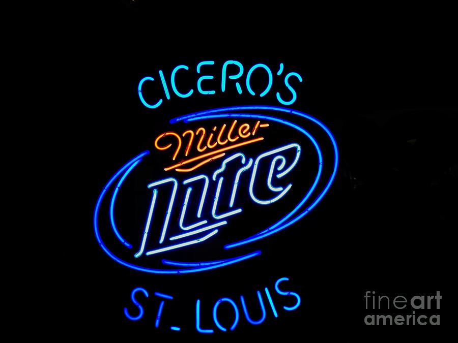 Ciceros and Miller Lite Photograph by Kelly Awad