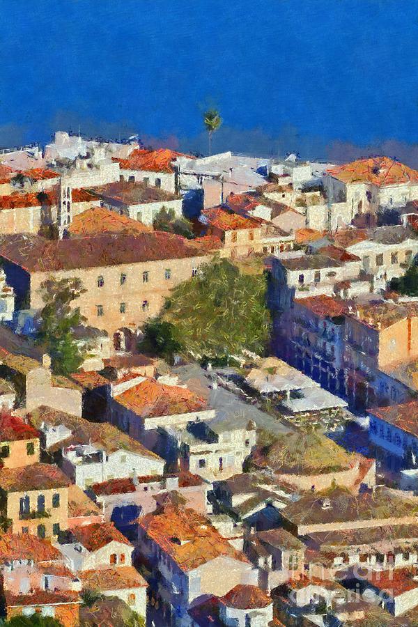 City of Nafplio #2 Painting by George Atsametakis