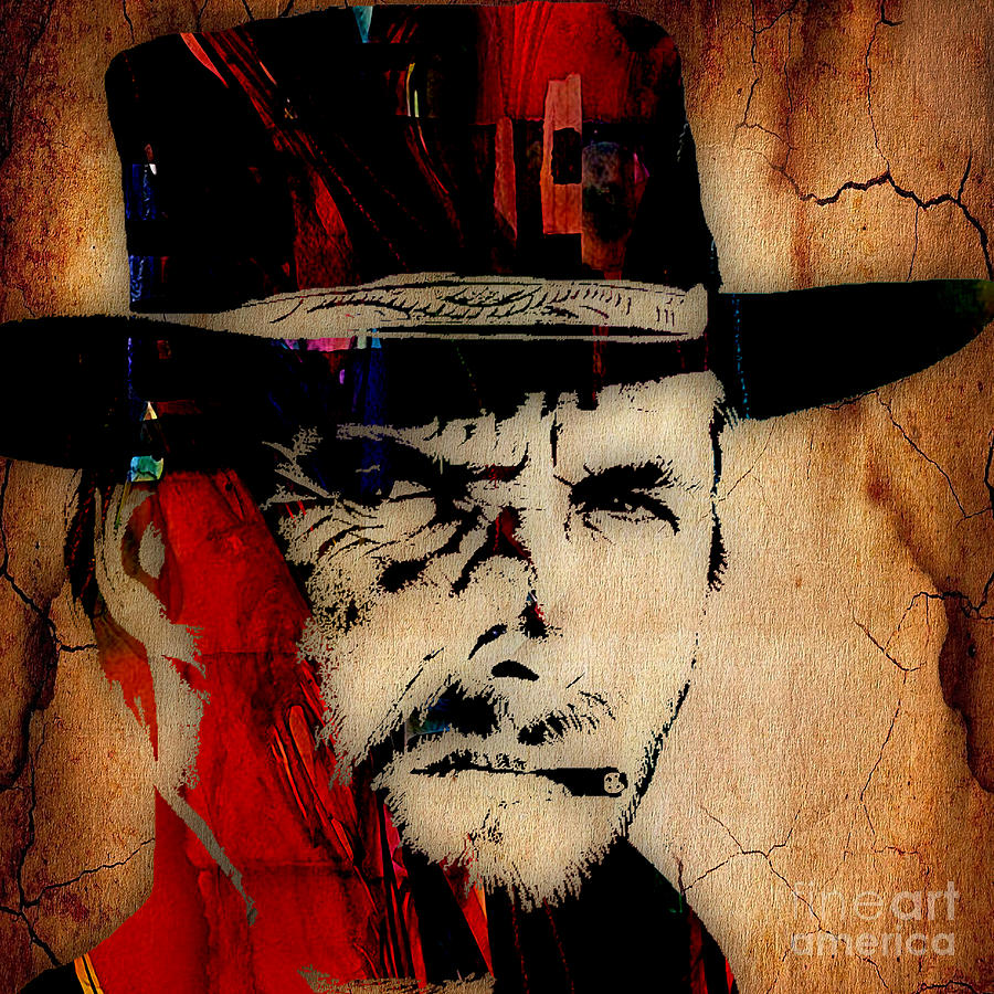 Clint Eastwood Mixed Media - Clint Eastwood Collection #2 by Marvin Blaine