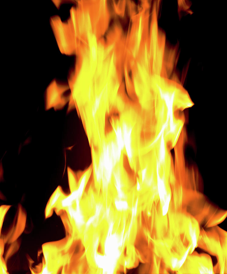 Close-up Of Fire Flames Photograph By Panoramic Images - Fine Art America