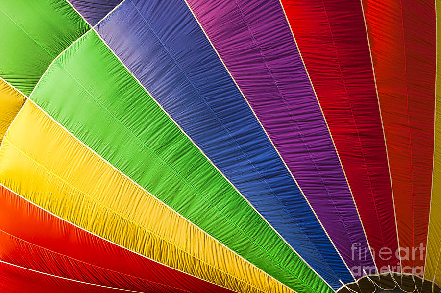 Closeup of an hot air balloon #2 Photograph by Don Landwehrle