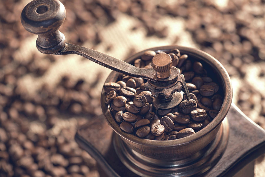Coffee Beans And Grinder #2 Photograph by Ktsdesign/science Photo Library