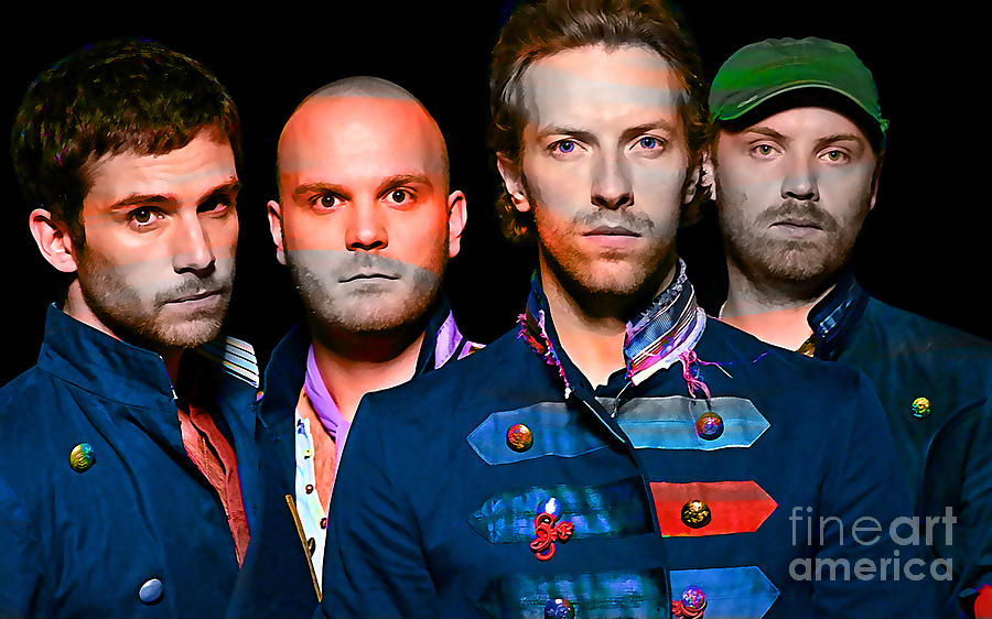 Coldplay #2 Mixed Media by Marvin Blaine