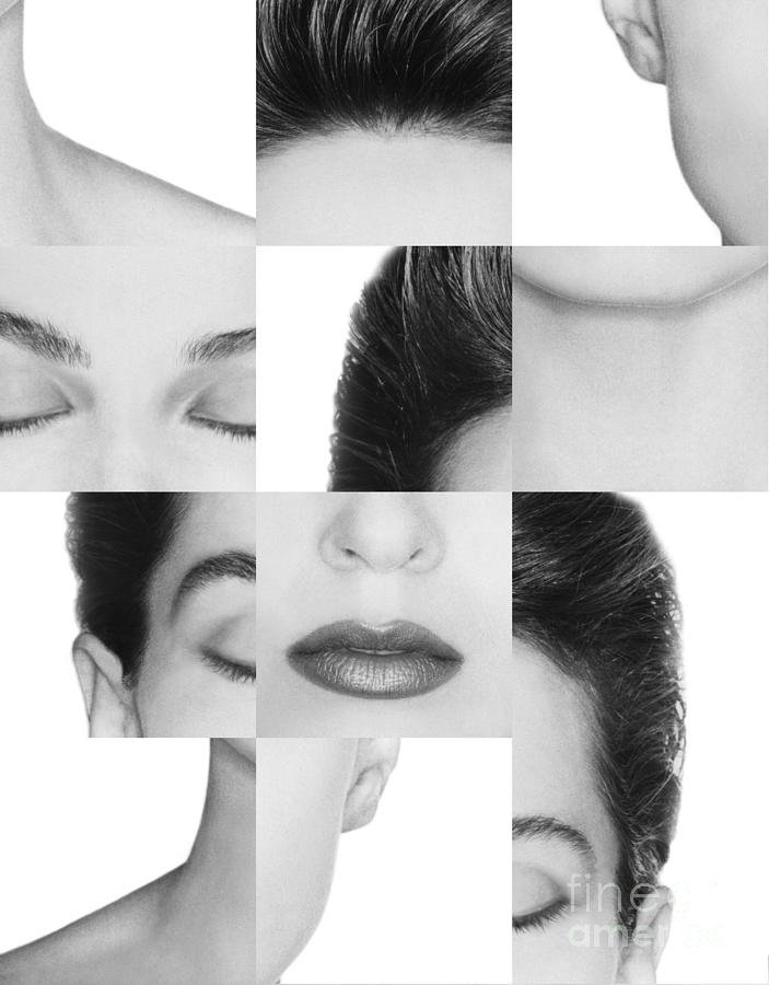 Collage Of A Womans Face #5 Photograph by Dennis Potokar