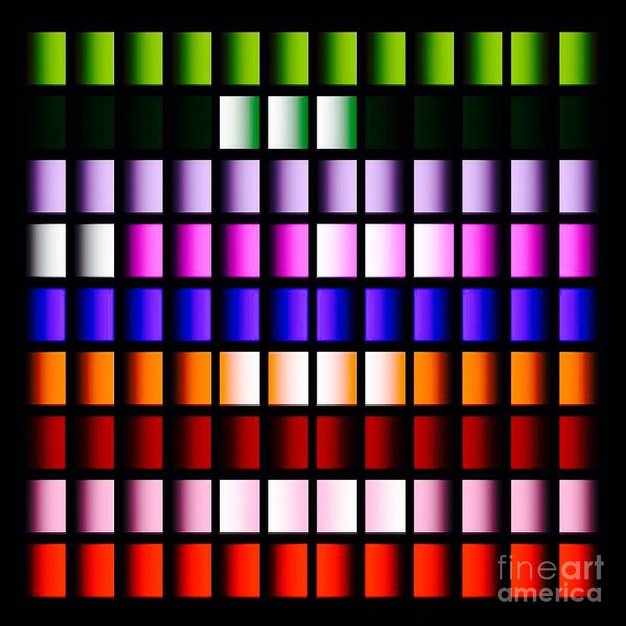 Color Squares  #2 Digital Art by Gayle Price Thomas