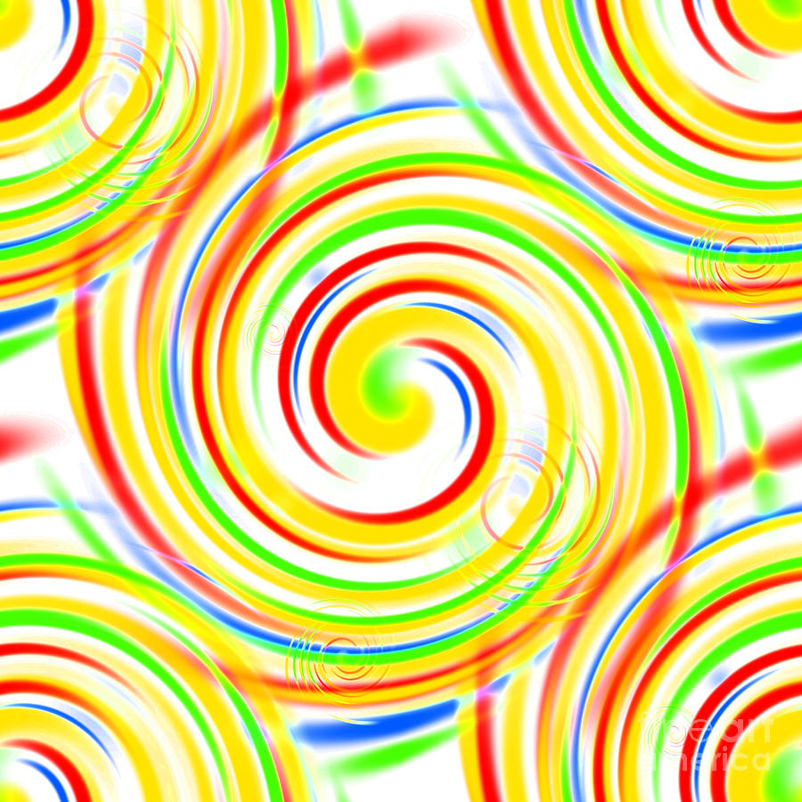Color Swirls #2 Digital Art by Henrik Lehnerer