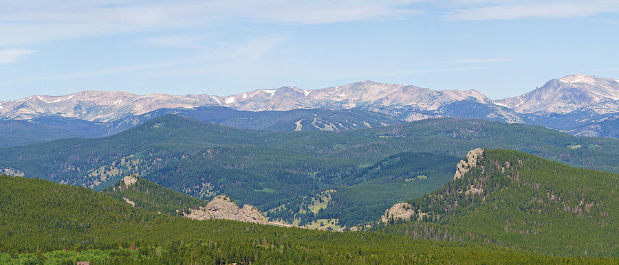 Colorado Continental Divide 5 Part Panorama 2 Photograph by James BO Insogna