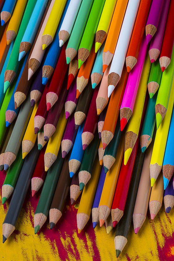 Still Life Photograph - Colored pencils  #3 by Garry Gay
