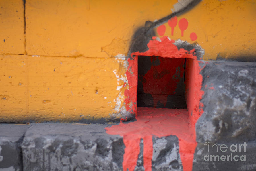 Colored wall #2 Photograph by Kiran Joshi