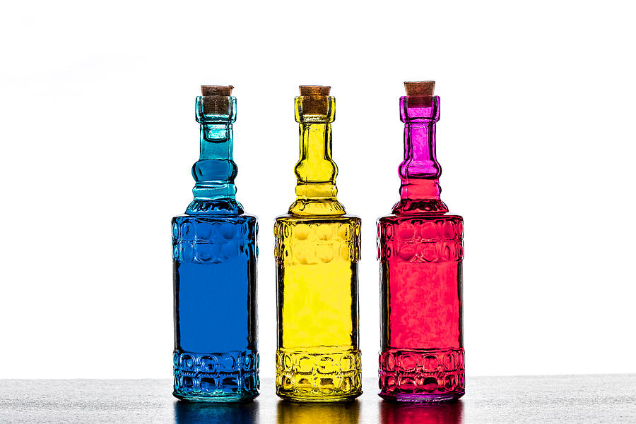 Colorful Bottles  #2 Photograph by Peter Lakomy