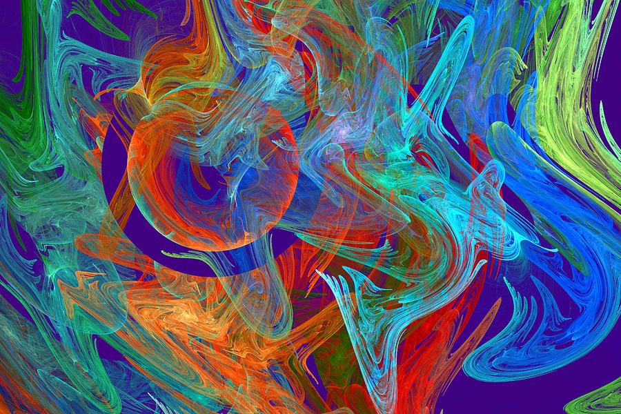 Colorful Computer Generated Abstract Fractal Flame #2 Photograph by Keith Webber Jr