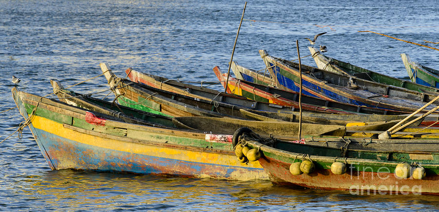 Colorful fishing boats #2 Photograph by Oscar Gutierrez