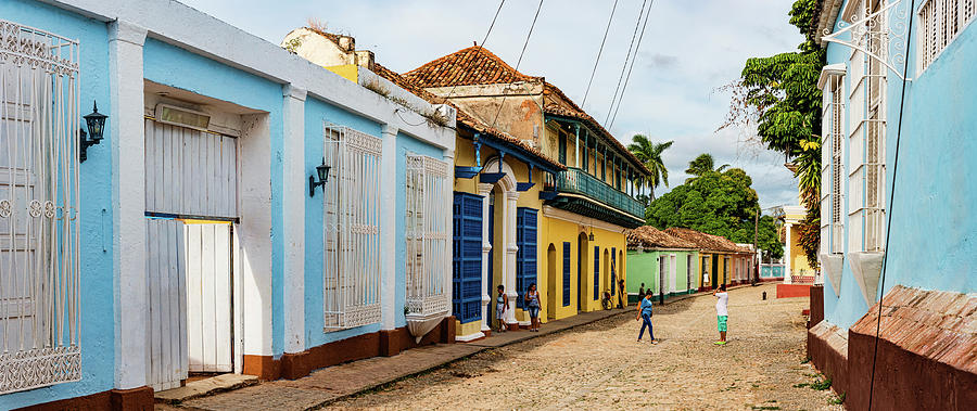 Colorful Houses On The Cobblestone #2 Photograph by Panoramic Images