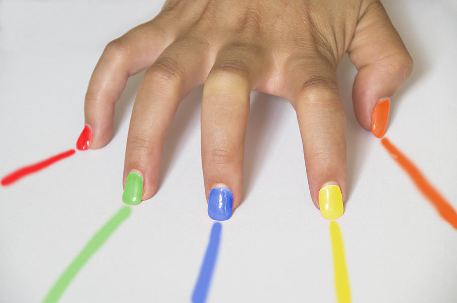 Colorful Nails #2 Photograph by Paulo Goncalves