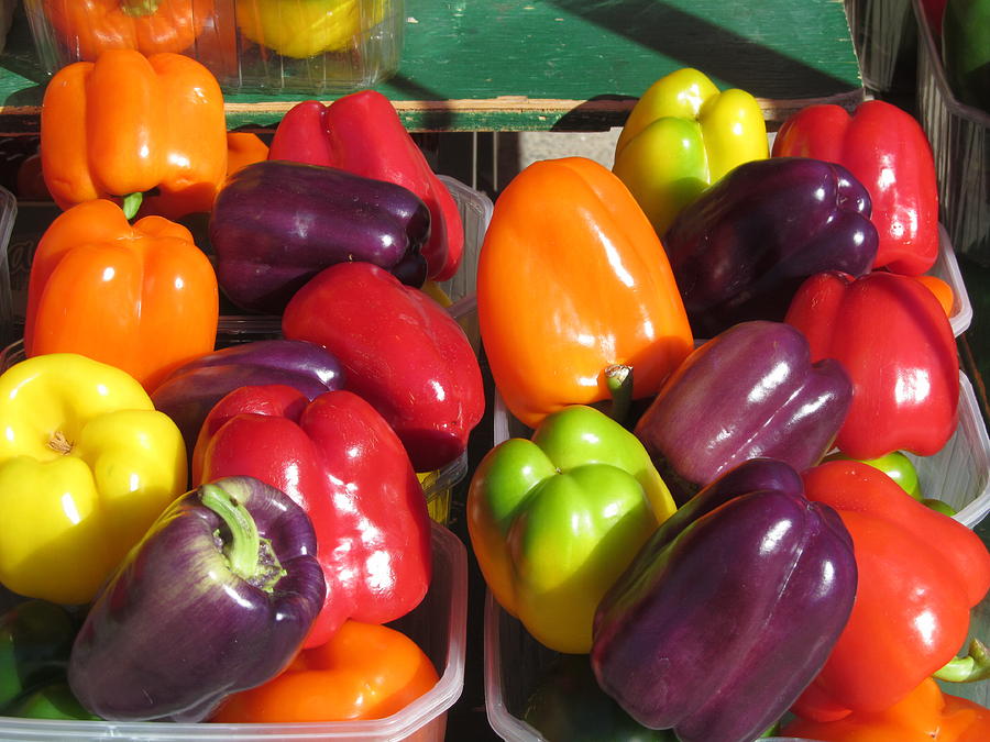 Colorful Peppers #2 Photograph by Alfred Ng