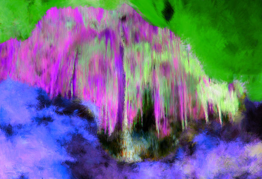 Colorful Phosphorescent Cave #2 Painting by Bruce Nutting
