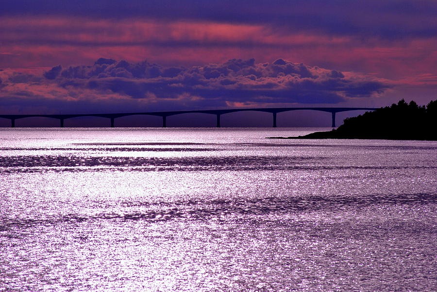 Sunset Photograph - Confederation Bridge #2 by Chris Miner