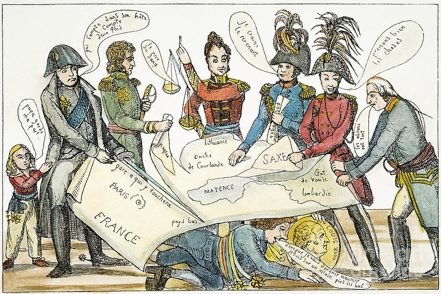 Congress Of Vienna 1815 #2 Drawing by Granger