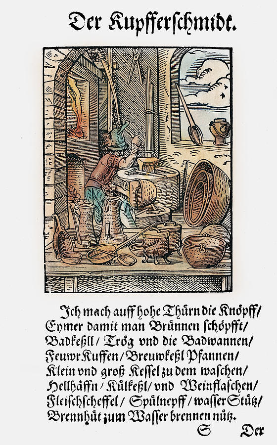 Coppersmith, 1568 #2 Painting by Granger