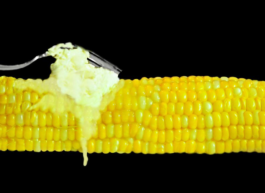 Corn on the Cob with Butter Photograph by Diana Angstadt