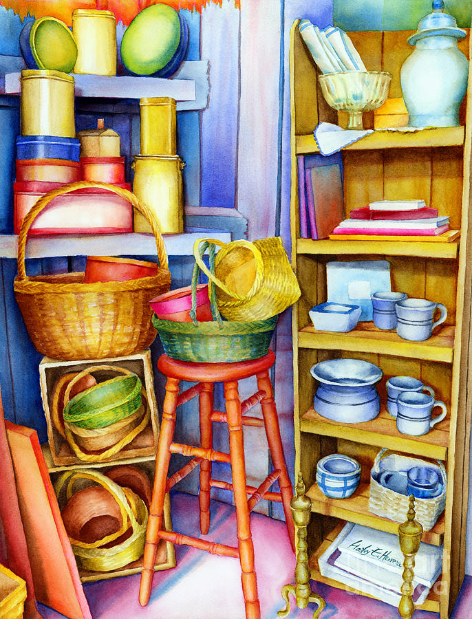Antique Shop Painting - Corner of Time by Hailey E Herrera