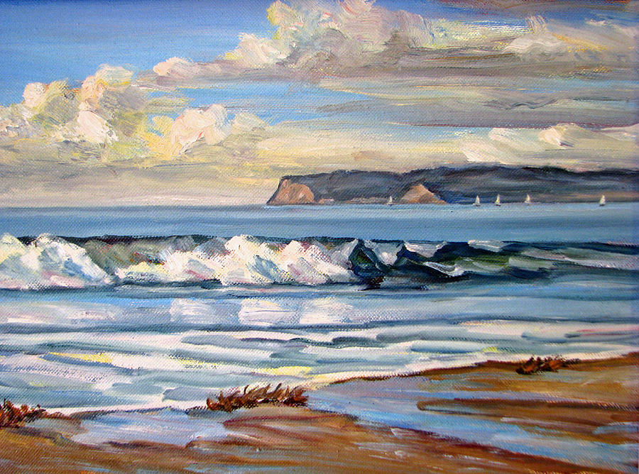 Coronado Beach San Diego California #2 Painting by Robert Gerdes - Fine ...