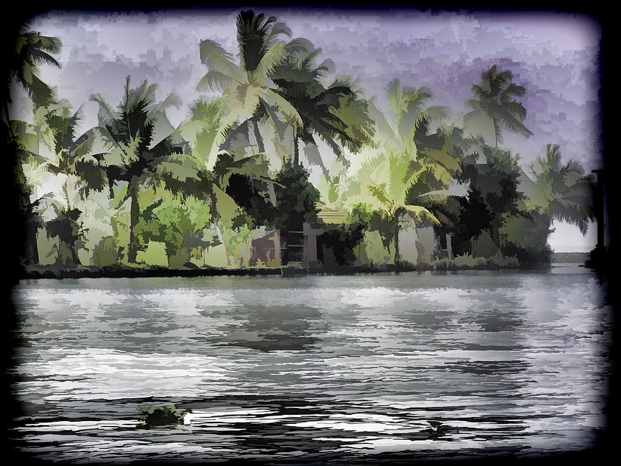Cottage with greenery all around #2 Digital Art by Ashish Agarwal