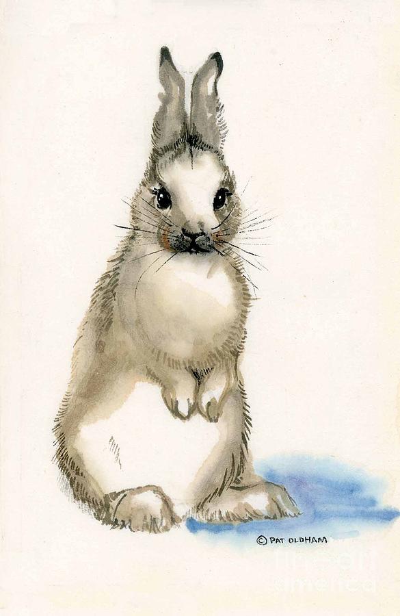 Cottontail #2 Painting by Pat Oldham