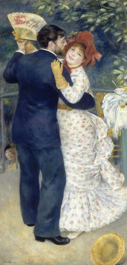 Country Dance #3 Painting by Pierre-Auguste Renoir