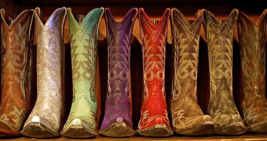 Cowboy Boots #3 Photograph by John Babis