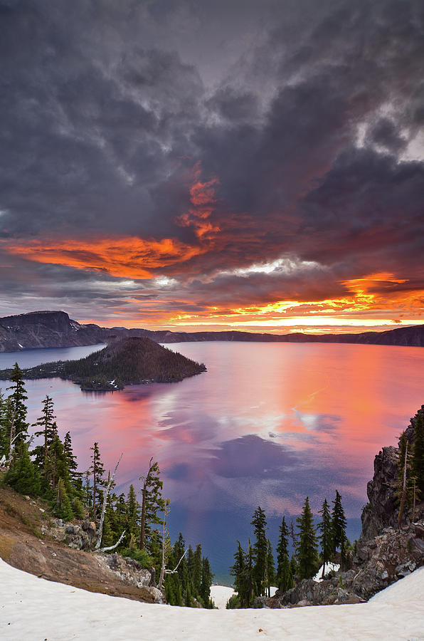 Crater Lake Dawn #2 Photograph by Greg Nyquist