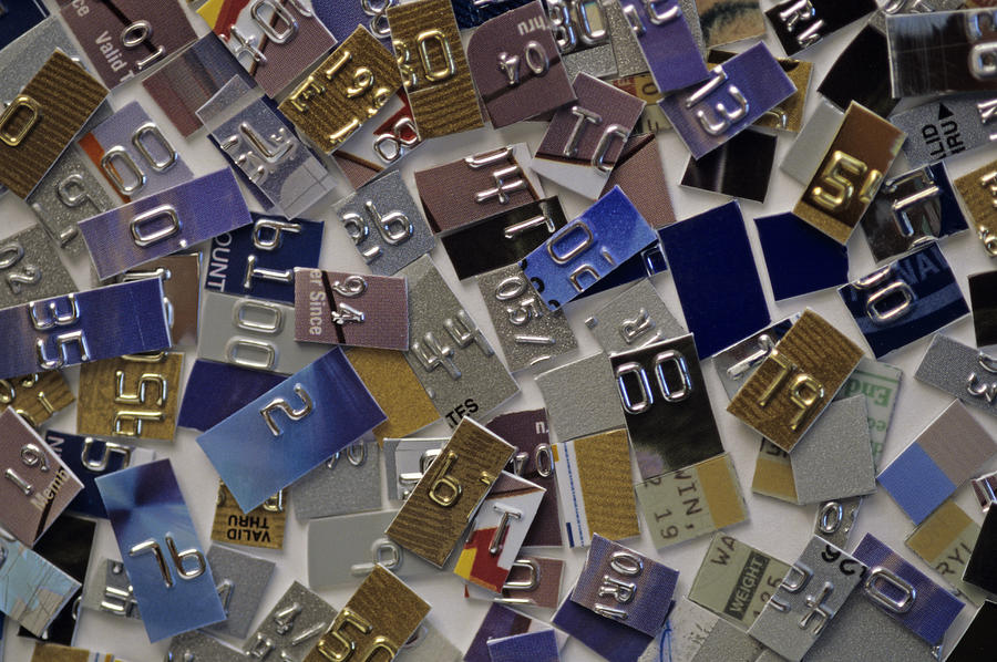Credit Cards Abstract Photograph by Jim Corwin