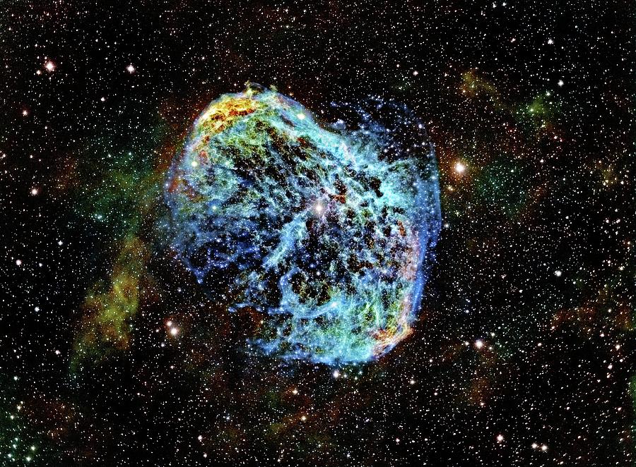 Crescent Nebula #2 Photograph by J-p Metsavainio/science Photo Library