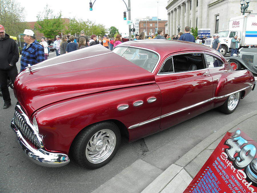 Crimson Car Photograph by Charles Vana - Fine Art America