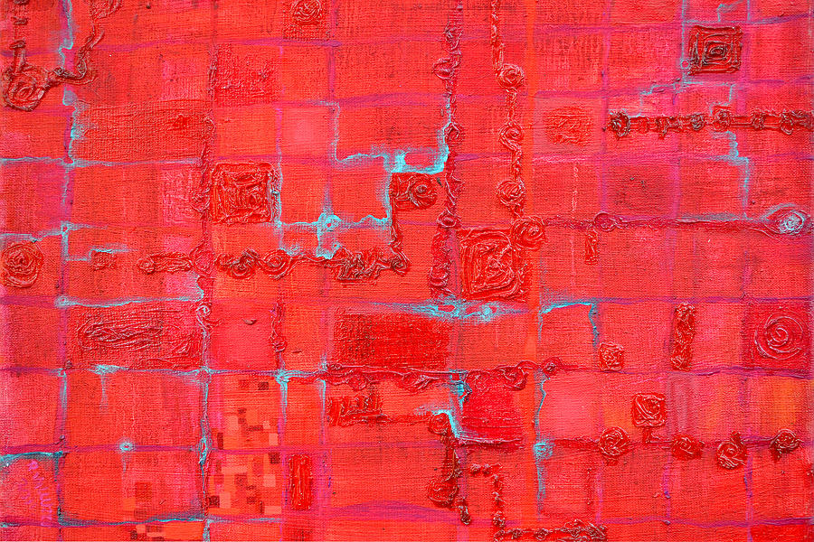 Red Painting - Crimson Query by Regina Valluzzi Red Painting - Crimson Query by Regina Valluzzi