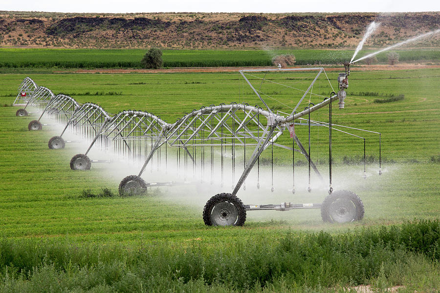 Crop Irrigation Photograph by Jim West - Pixels