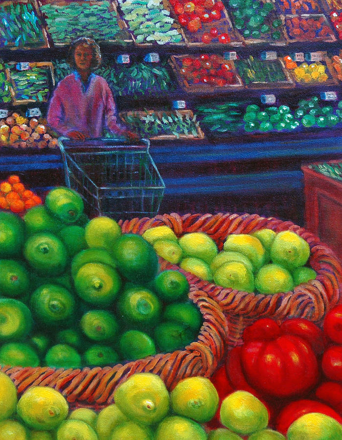 Cruising Whole Foods Painting by Dwain Ray