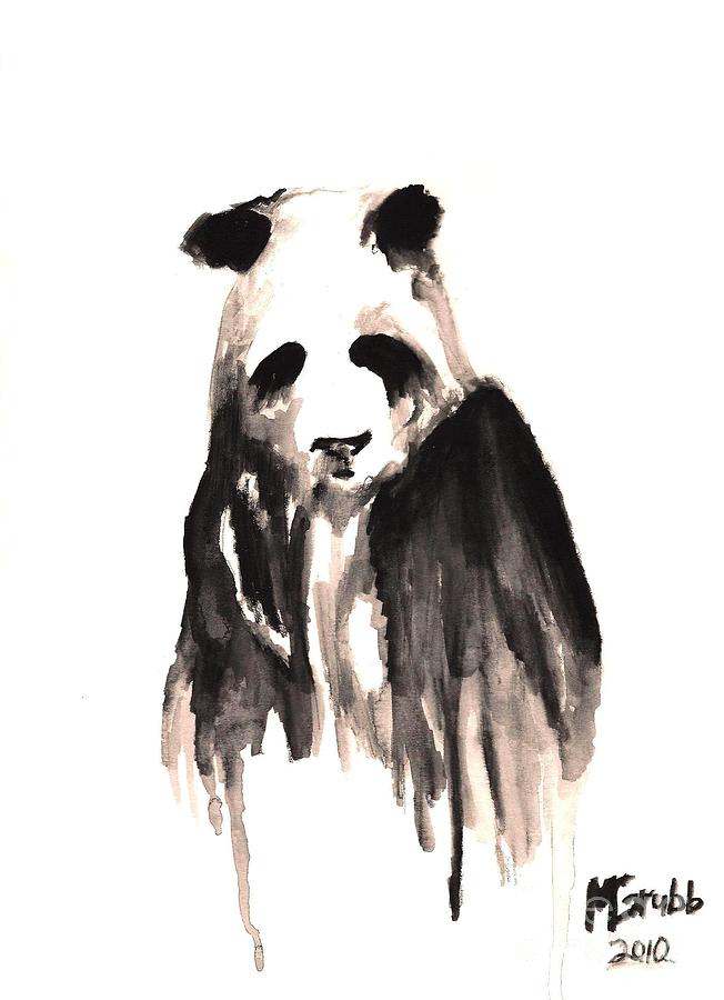 Crying Panda Painting