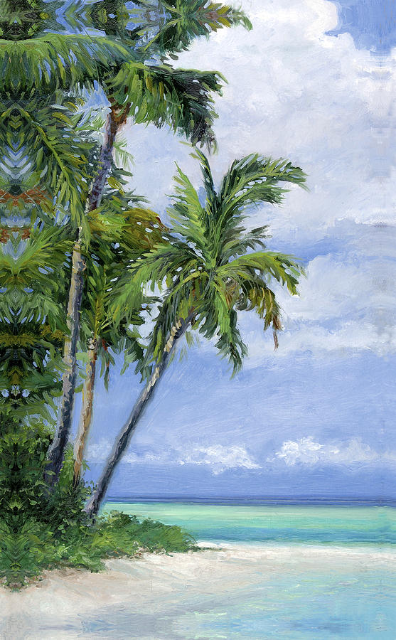 Palm Trees Painting - Crystal Cove #2 by Stacy Vosberg