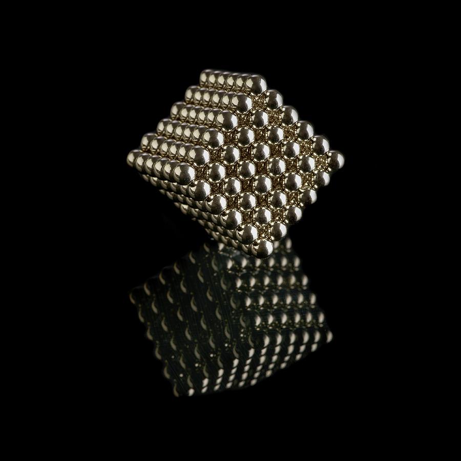 Cube Of Neodymium Magnets Photograph by Science Photo Library